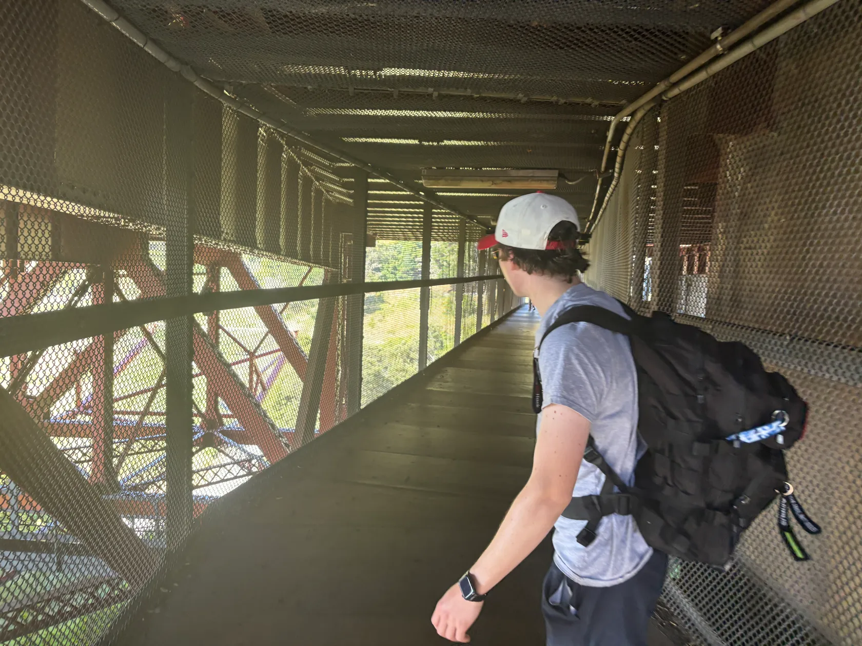 Underneath the Golden Gate Bridge, 50km Hike day with Arty